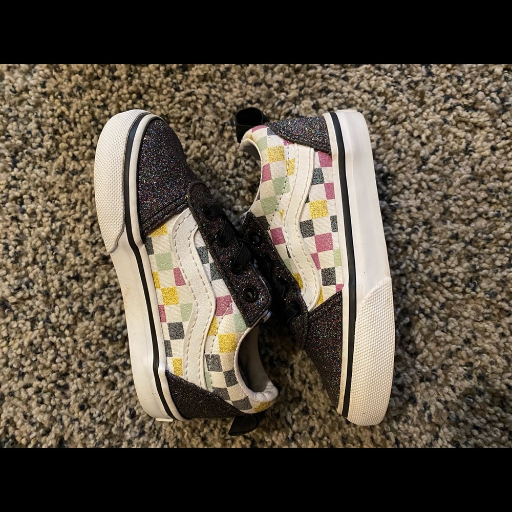 Toddler Glitter Vans size 6
